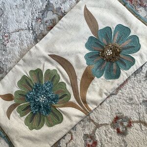 Pier 1 Embroidered Pillow Cover